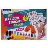Kids Salon Style Manicure & Pedicure Kit – Complete Nail Art Set for Girls | DIY Nail Care Kit with Accessories | Safe & Fun Beauty Toy for Kids