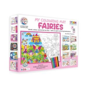 Ratna’s Washable Fairies Coloring Mat – Reusable Fun for Kids 3+