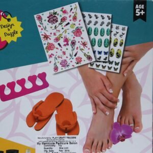 Kids Salon Style Manicure & Pedicure Kit – Complete Nail Art Set for Girls | DIY Nail Care Kit with Accessories | Safe & Fun Beauty Toy for Kids