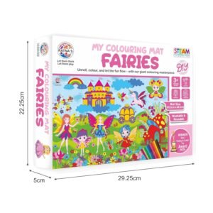 Ratna’s Washable Fairies Coloring Mat – Reusable Fun for Kids 3+
