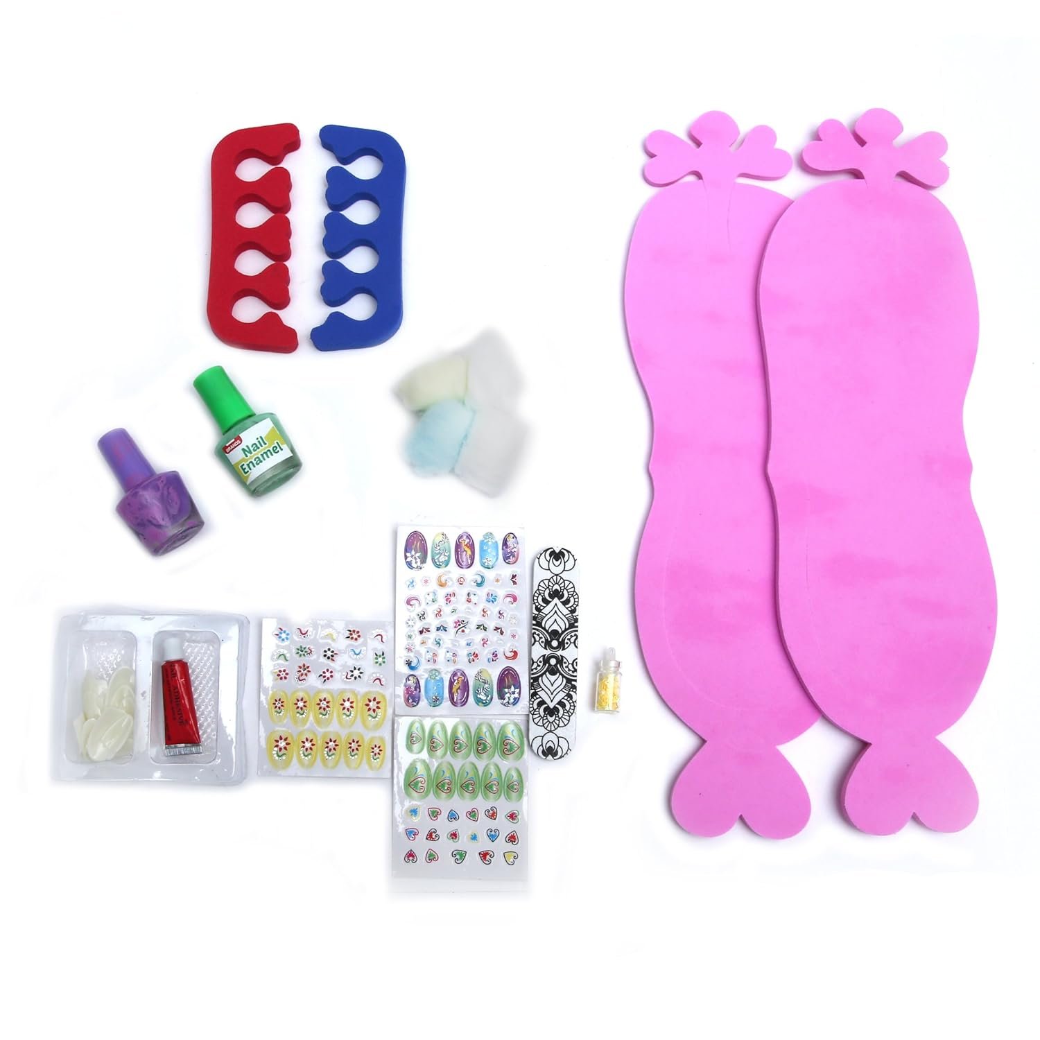 Kids Salon Style Manicure & Pedicure Kit – Complete Nail Art Set for Girls | DIY Nail Care Kit with Accessories | Safe & Fun Beauty Toy for Kids