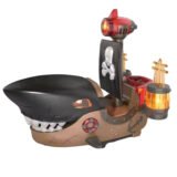 Electric Shark Pirate Ship Toy for Kids Age 3+ | Light & Music Car with Universal Wheels | GEAR Series Dynamic Shark Car for Imaginative Play
